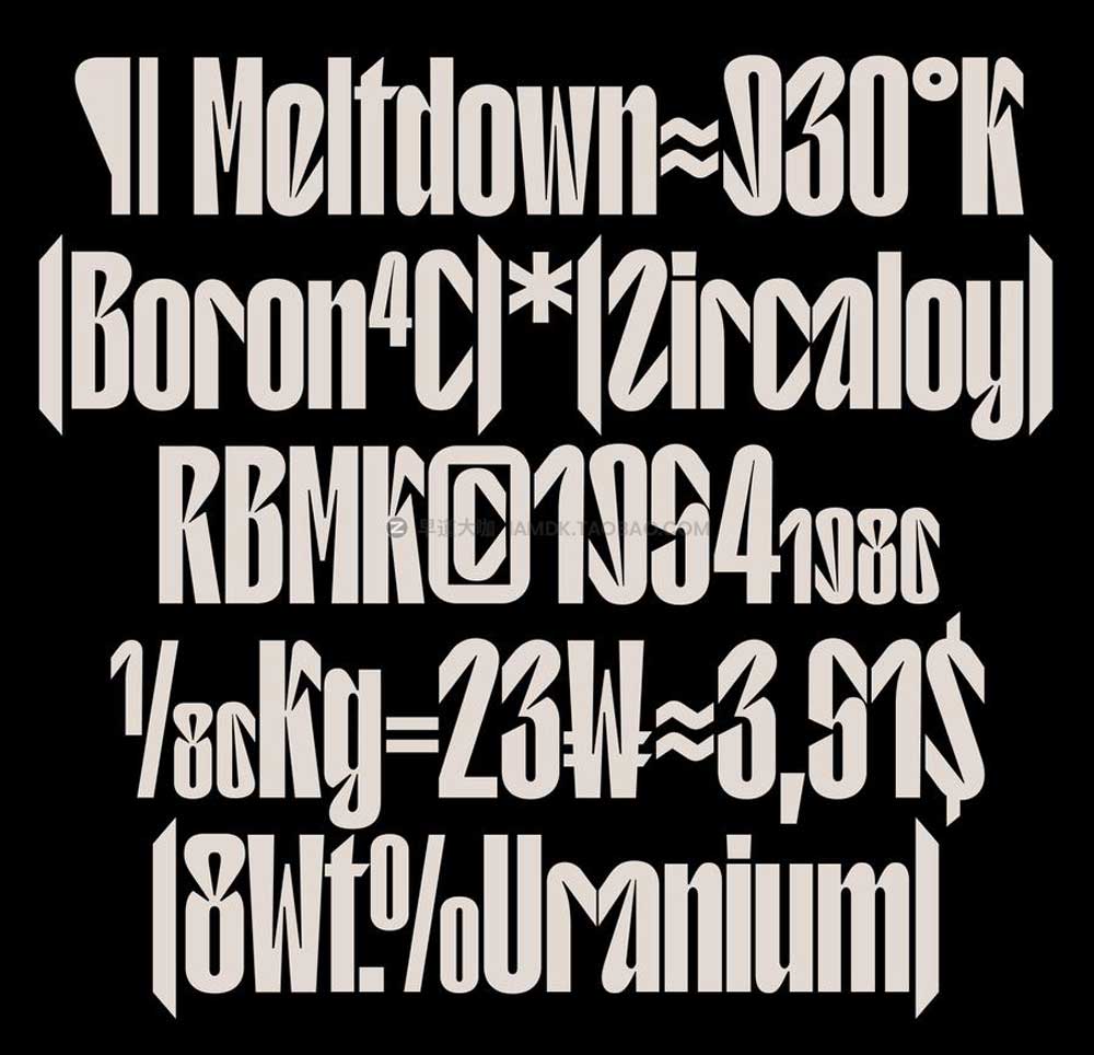 高级时尚潮流逆反差酸性先锋的PROCREATE英文西文PSAI字体包 T1 Korium Font Fsmily_img_2