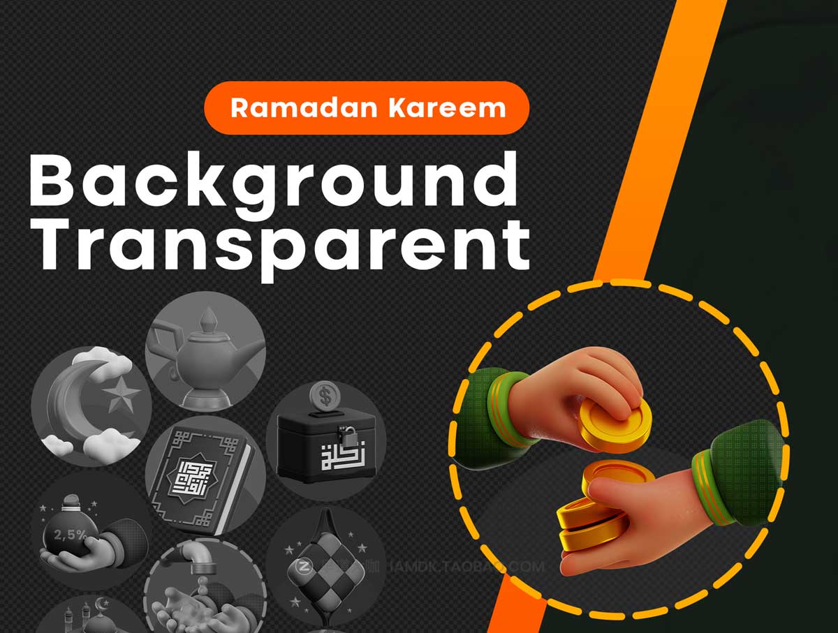 47款高级伊斯兰穆斯林斋月节日主题3D立体图标Icons设计素材合集 Ramadan Kareem 3D Iconset_img_2