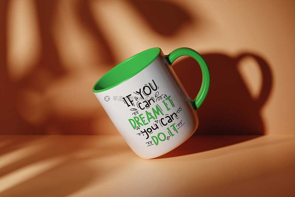 逼真品牌Logo设计陶瓷马克杯水杯贴图效果图PSD样机模板 Ceramic Mug Mockup_img_2