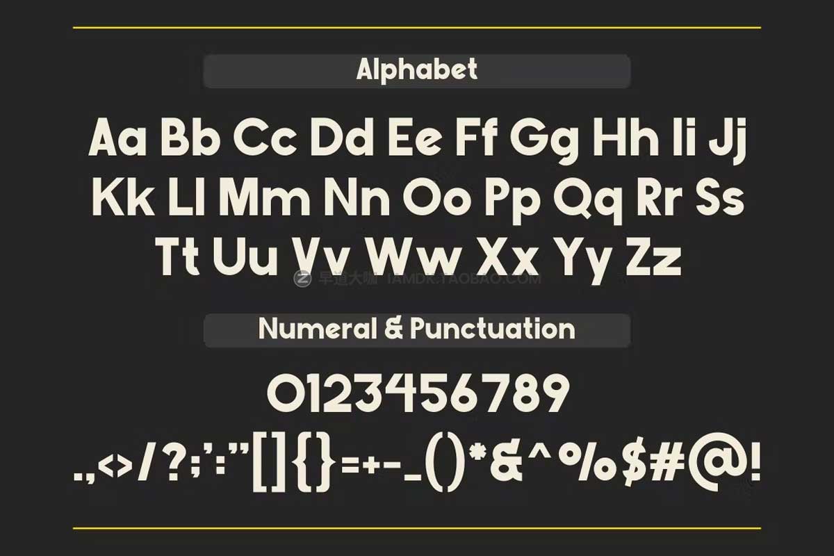 现代时尚几何风产品标题徽标Logo设计无衬线英文字体素材 Anallop - A Modern Sans Serif_img_2