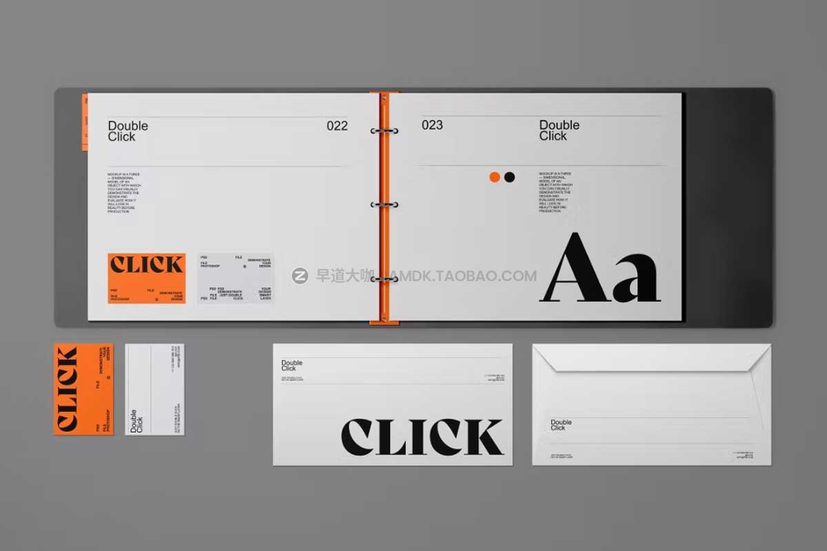 时尚品牌VI设计文件夹信封名片展示效果图PSD样机模板素材 Brand Identity Mockup Set_img_2