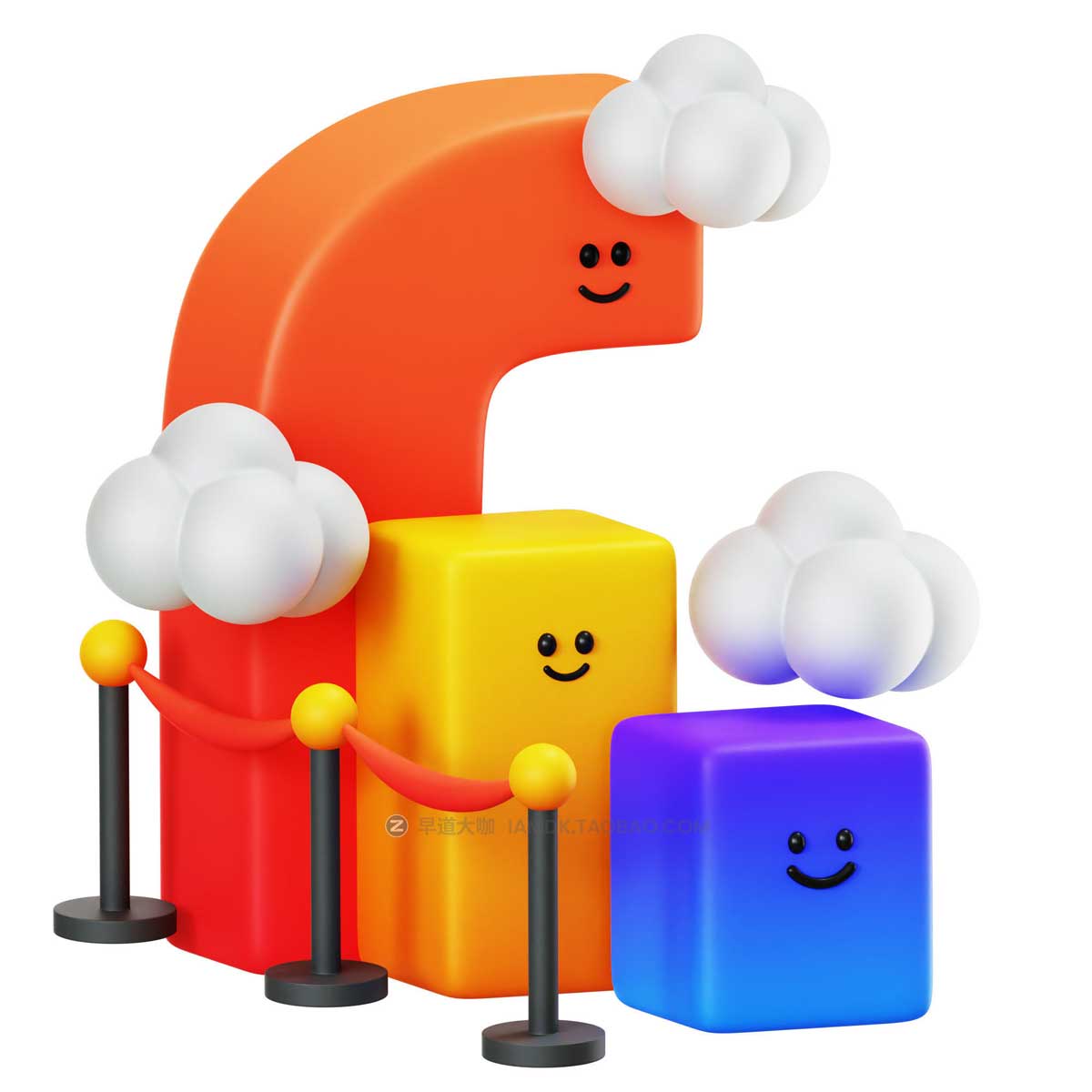 20款3D立体互联网科技网络服务器图标Icons设计素材合集 Cloud Computing 3D Icon_img_2