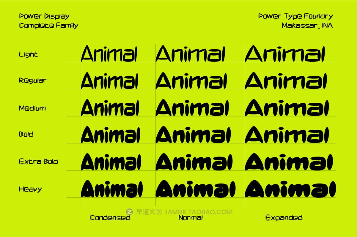 18款卡通有趣圆润标签贴纸标题Logo徽标设计英文字体安装包 Power Display Font Family_img_2