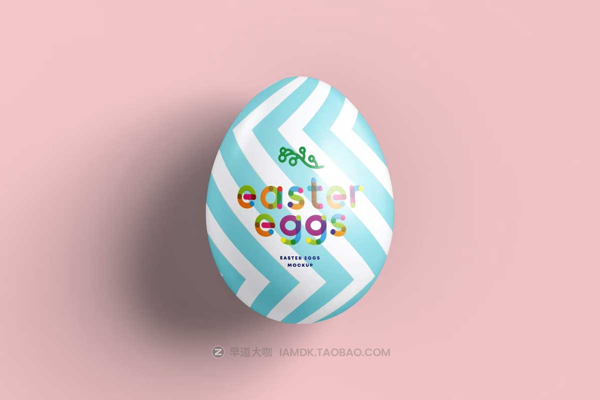 6款逼真复活节节日派对抽奖彩蛋设计PS智能贴图样机模板素材 Easter Eggs Mock-up_img_2