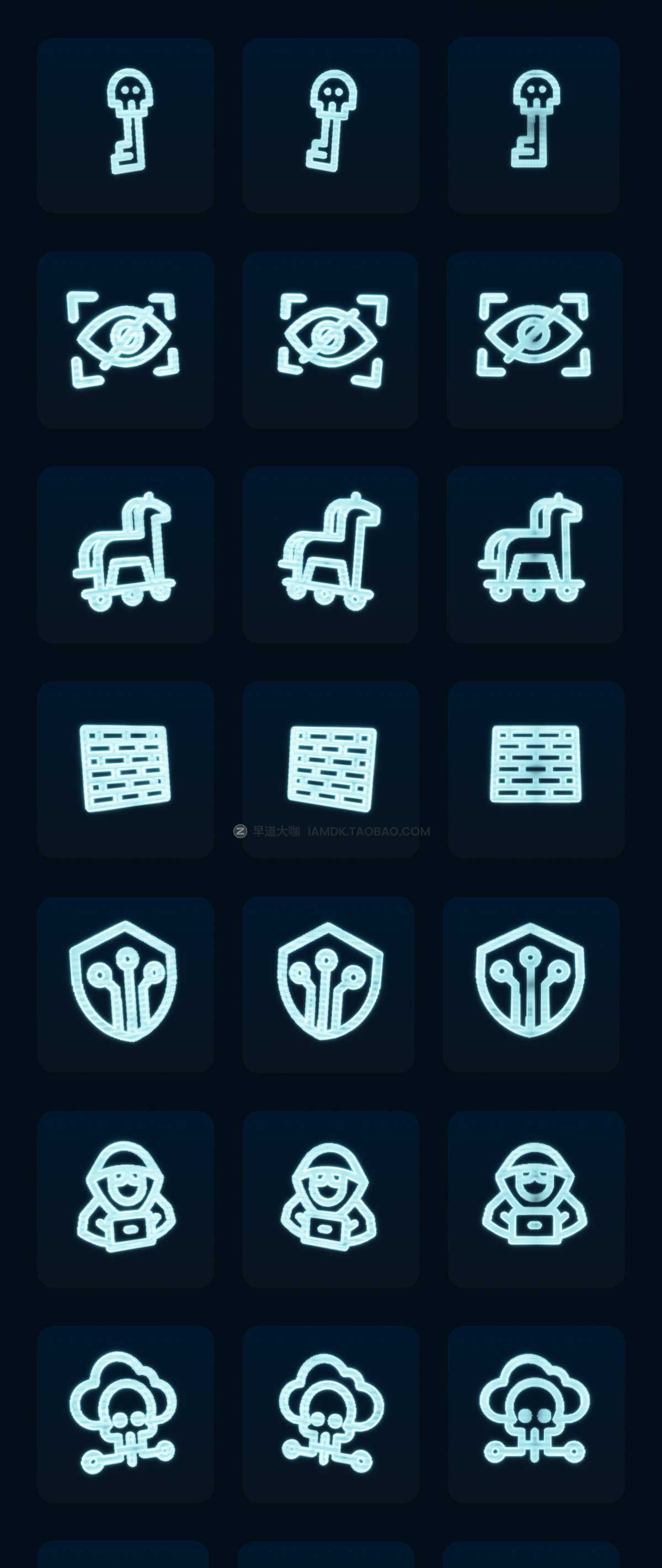 30款像素风网络安全互联网科技3D图标Icons设计素材合集 Cyber-Tec | Cyber Security 3D Icon Pack_img_2