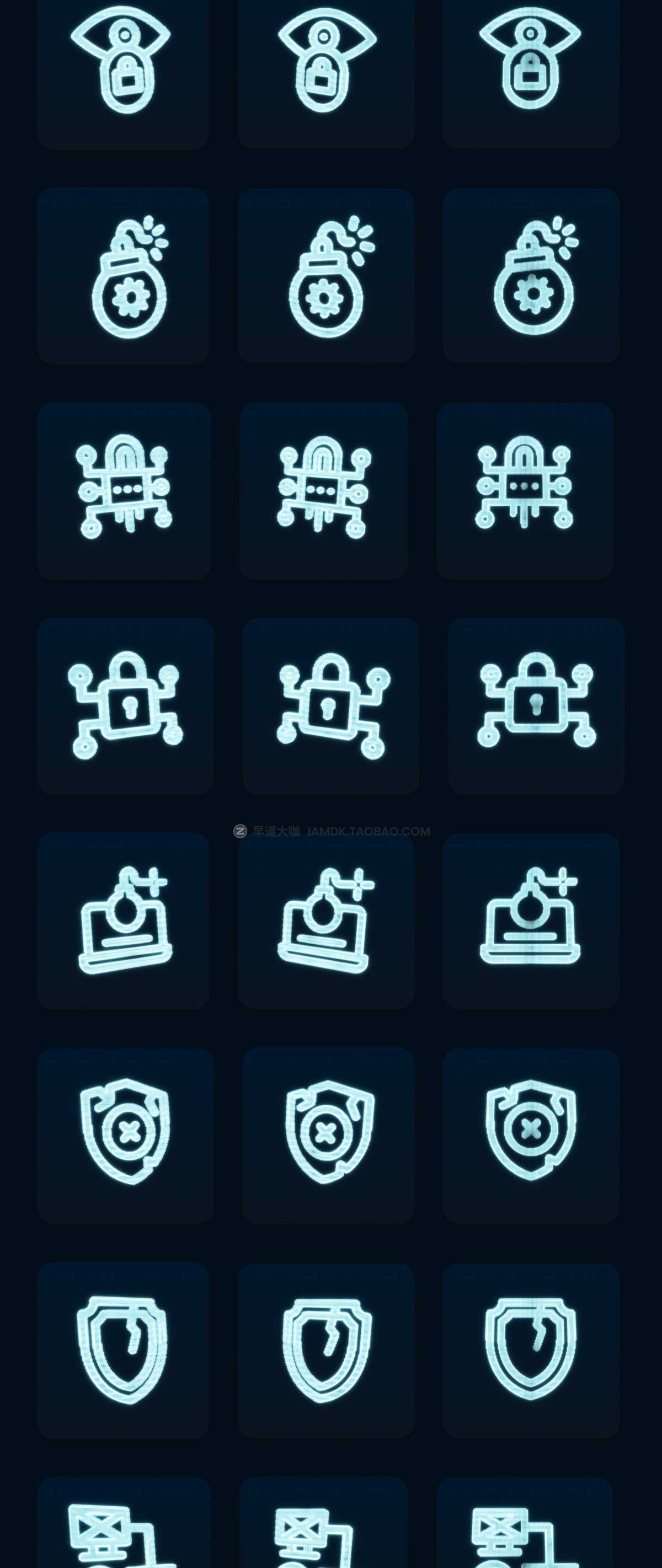 30款像素风网络安全互联网科技3D图标Icons设计素材合集 Cyber-Tec | Cyber Security 3D Icon Pack_img_2