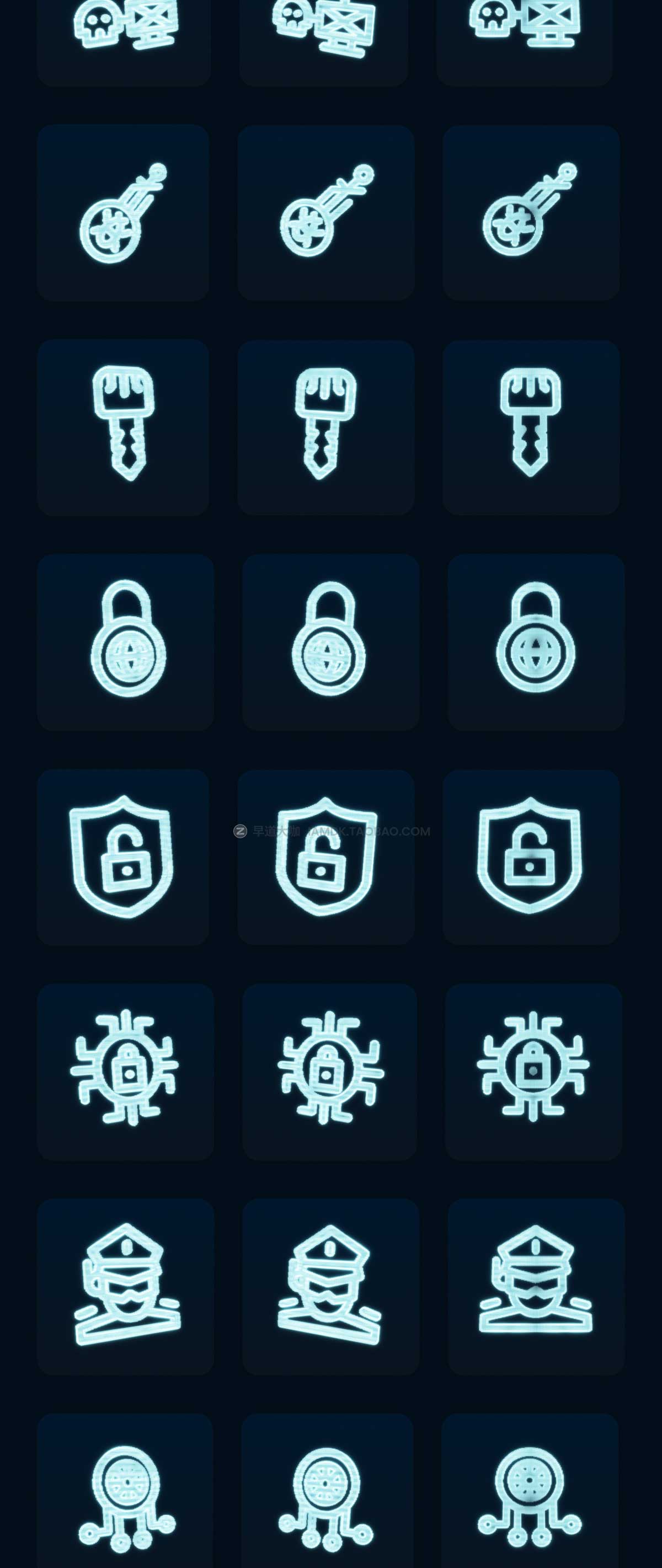 30款像素风网络安全互联网科技3D图标Icons设计素材合集 Cyber-Tec | Cyber Security 3D Icon Pack_img_2