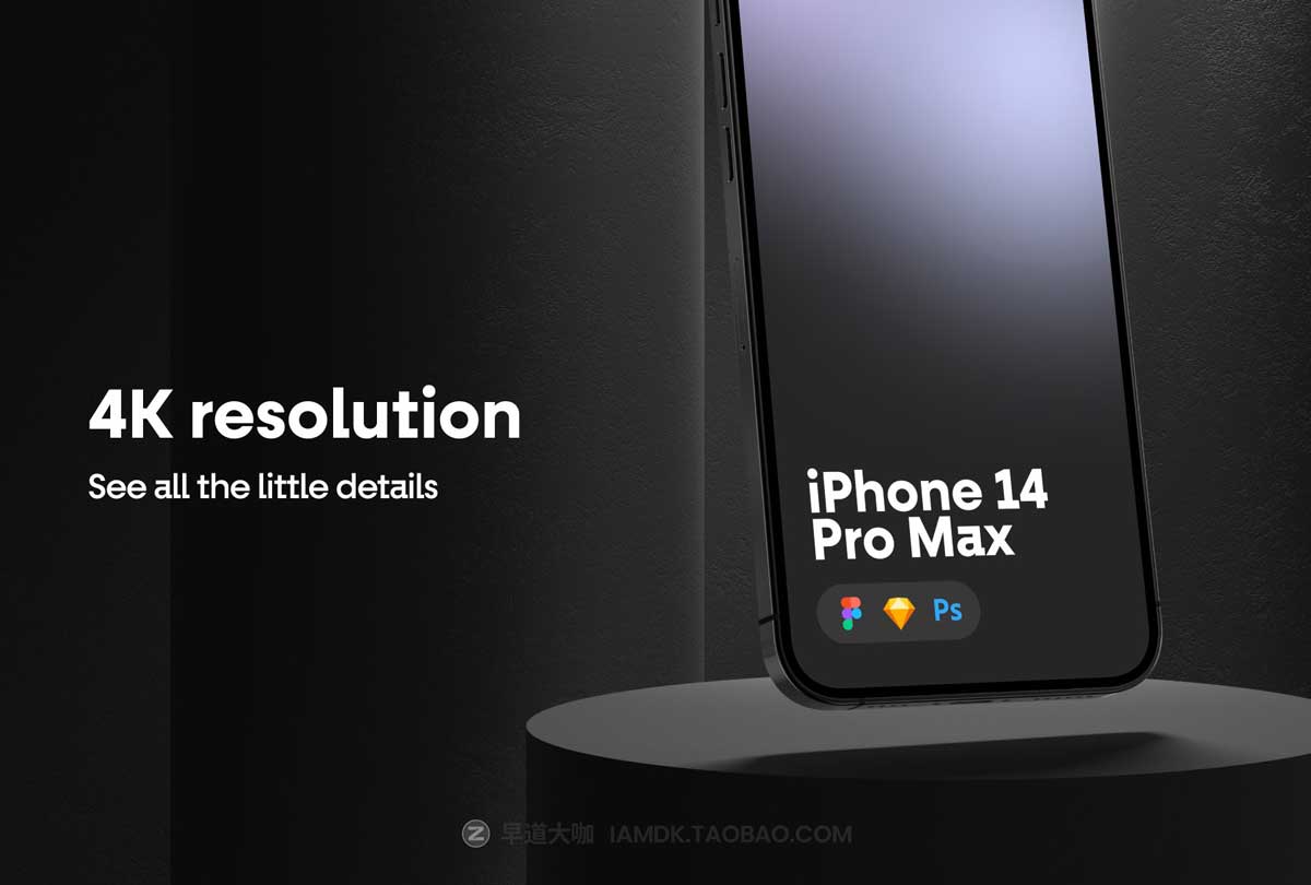 16款逼真APP界面设计苹果iPhone 14 Pro手机屏幕演示样机模板素材包 Collection iPhone 14 Pro Max Mockups_img_2