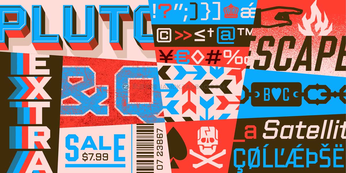 24款未来复古科幻太空斜角工业几何风PSAI英文字体安装包 Shuttleblock Font Family_img_2