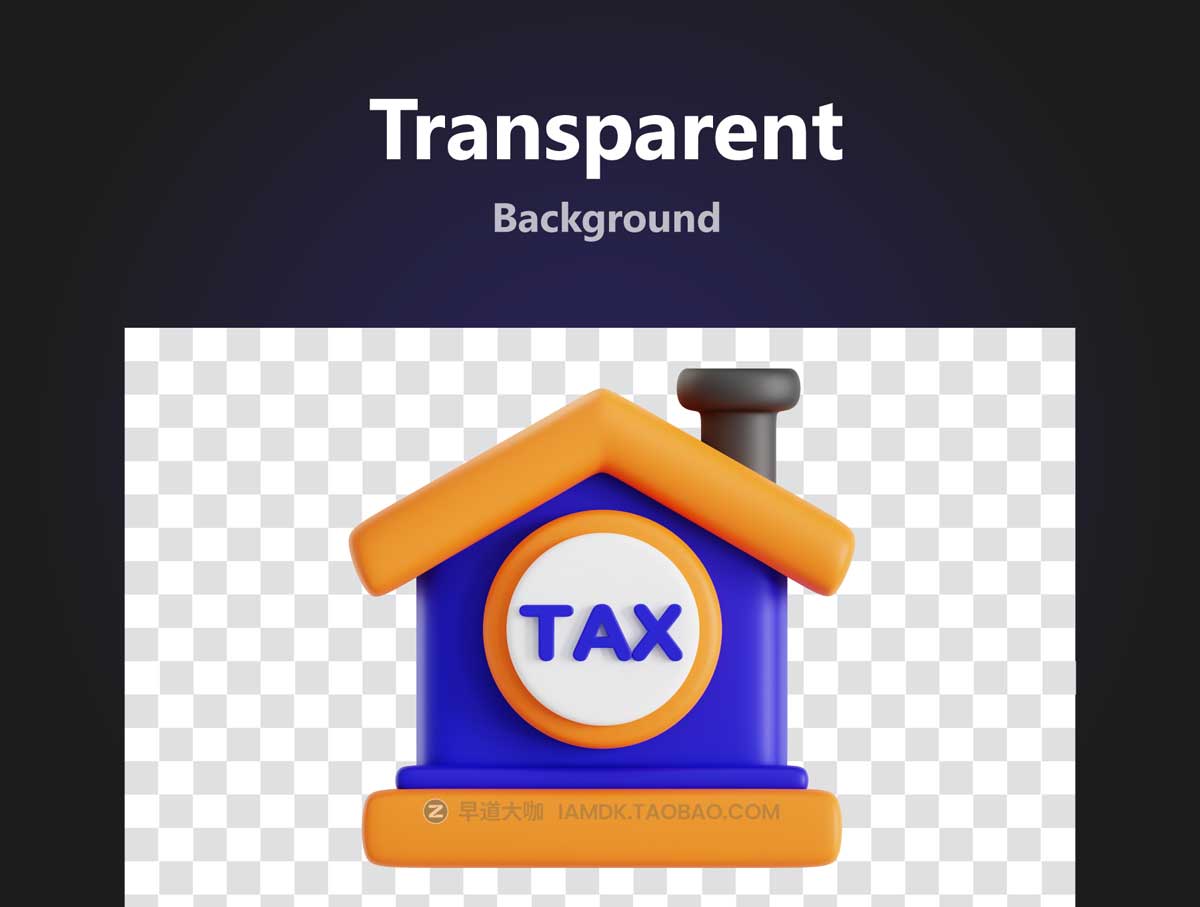 20款卡通趣味税务税收插画插图3D图标Icons设计素材合集 Tax 3D Icon Set_img_2