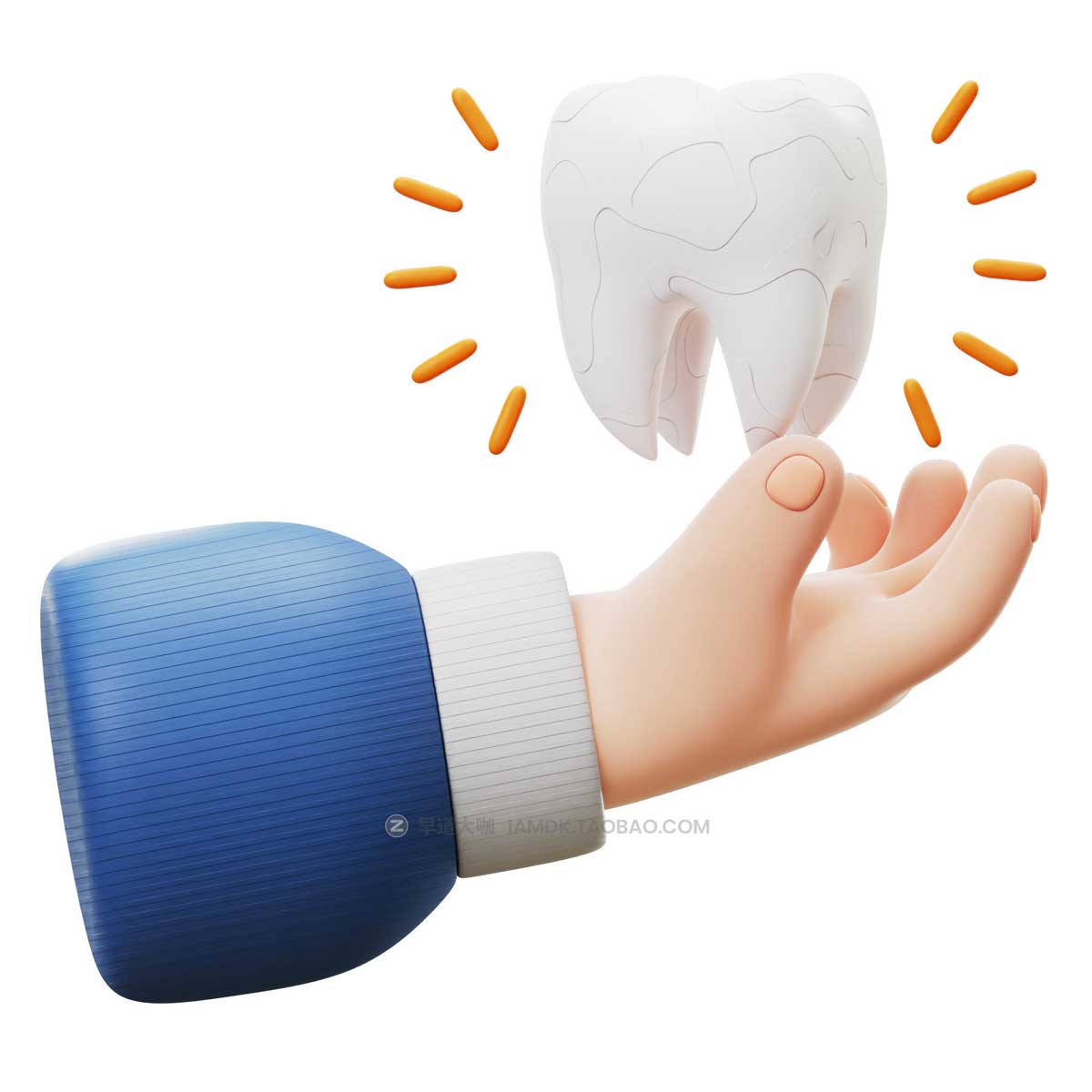 20款3D卡通牙科牙医医疗健康插图图标Icons设计素材包 Dental 3D Icon Pack_img_2