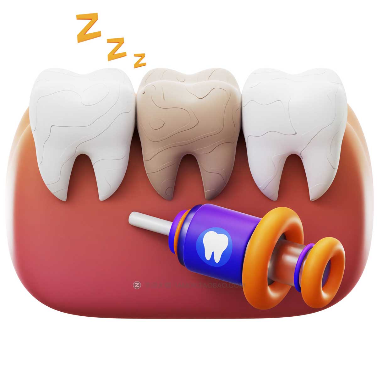 20款3D卡通牙科牙医医疗健康插图图标Icons设计素材包 Dental 3D Icon Pack_img_2