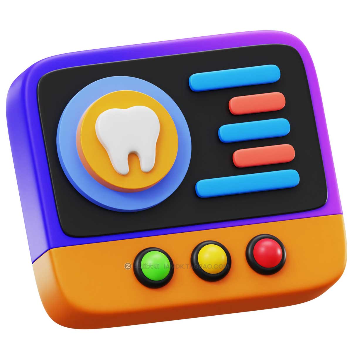 20款3D卡通牙科牙医医疗健康插图图标Icons设计素材包 Dental 3D Icon Pack_img_2