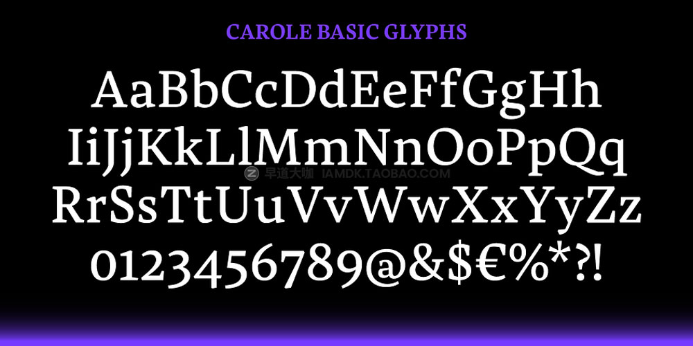 复古旧式食品品牌包装标题设计衬线英文字体安装包 Carole Serif Font Family_img_2