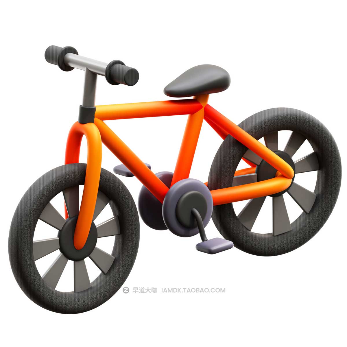 20款3D卡通自行车汽车用品插图图标Icons设计素材包 Riding Gym Cycle 3D Icon_img_2