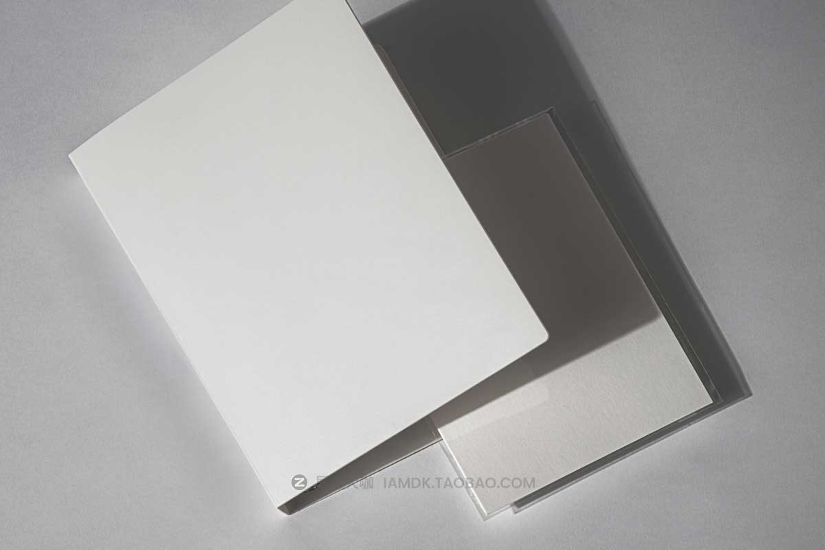 时尚精品画册文件夹封面设计效果展示贴图ps样机素材 Stationary Document Psd Folder Mockup_img_2