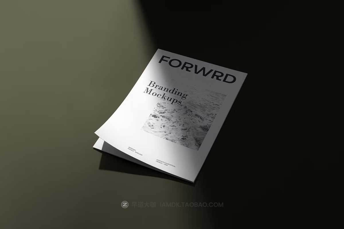 10款时尚A4信纸信封名片笔记本文具VI品牌设计展示Ps贴图样机 Forwrd Branding Mockups Vol. 1_img_2