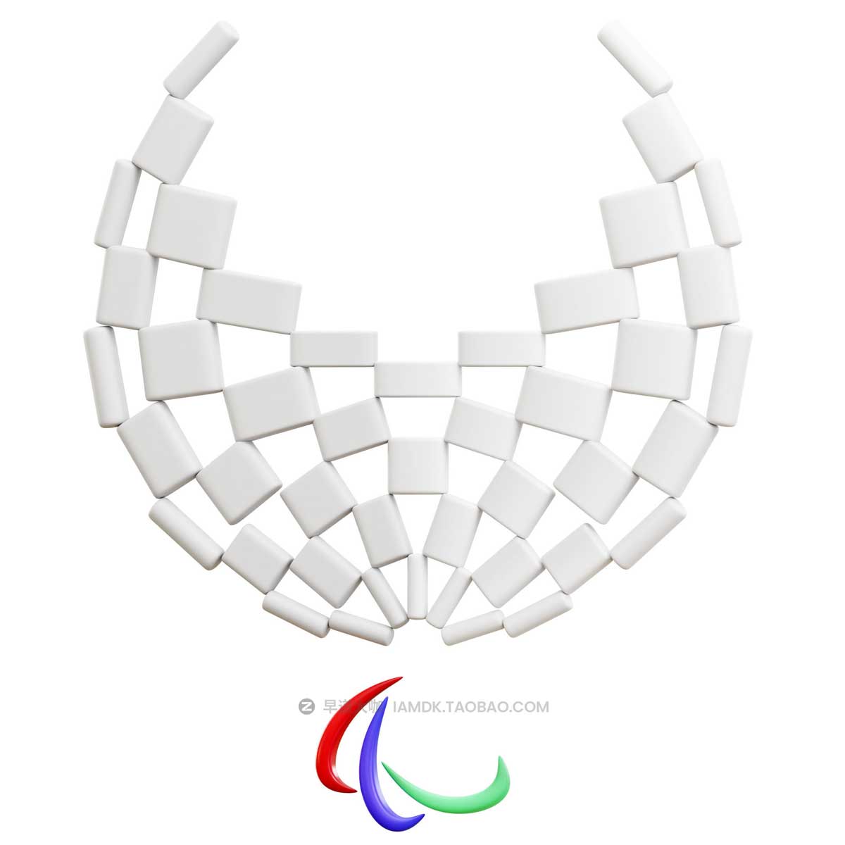 20个时尚奥林匹克体育运动健身3D插画插图图标Icons设计素材 Sports And Olympics 3D Illustration Pack_img_2