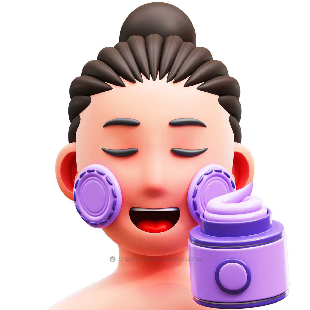 20款时尚化妆品美容护肤3D插画插图图标Icons设计素材 Cosmetics 3D Illustration Pack_img_2