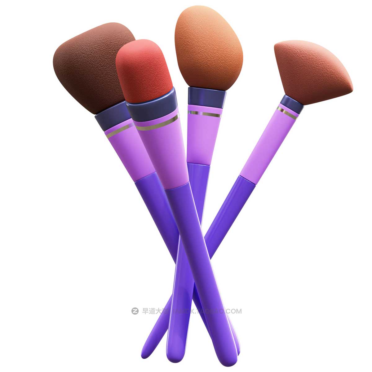 20款时尚化妆品美容护肤3D插画插图图标Icons设计素材 Cosmetics 3D Illustration Pack_img_2