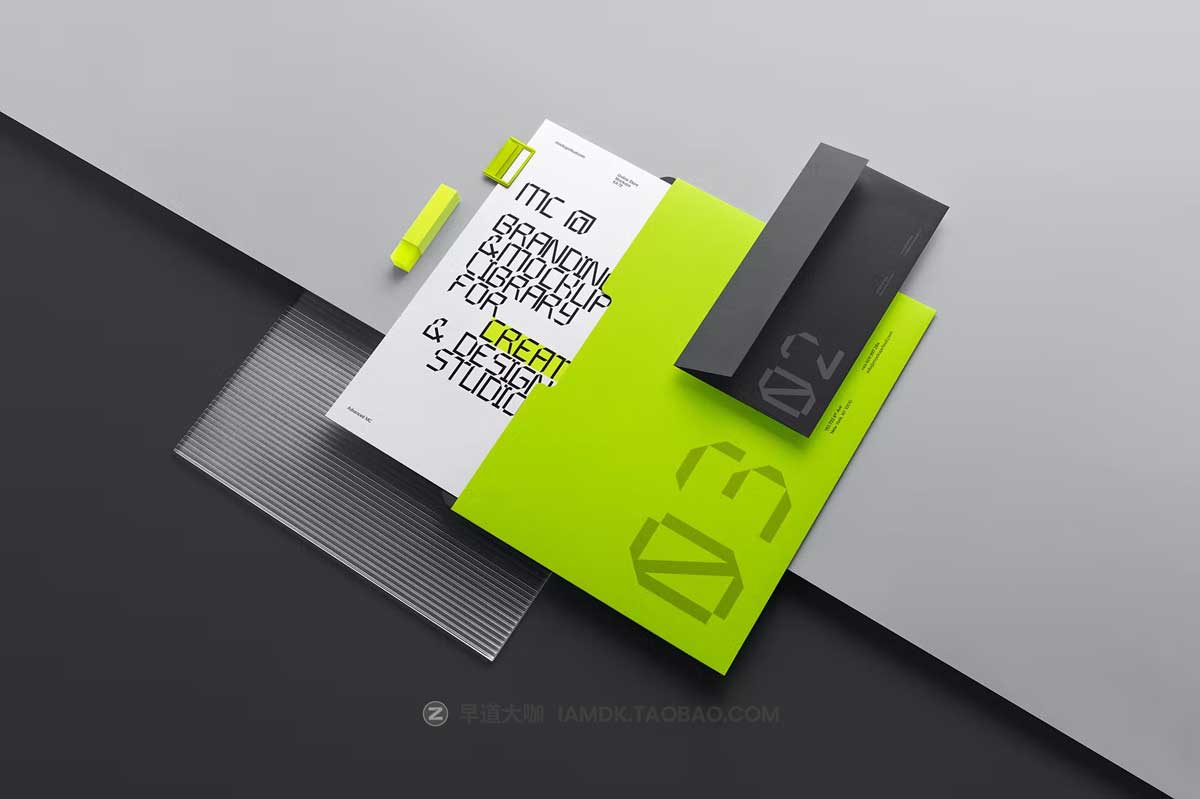 10款时尚品牌VI设计信纸笔记本名片文具展示贴图PSD样机模版 Core Branding Mockups Vol 2_img_2