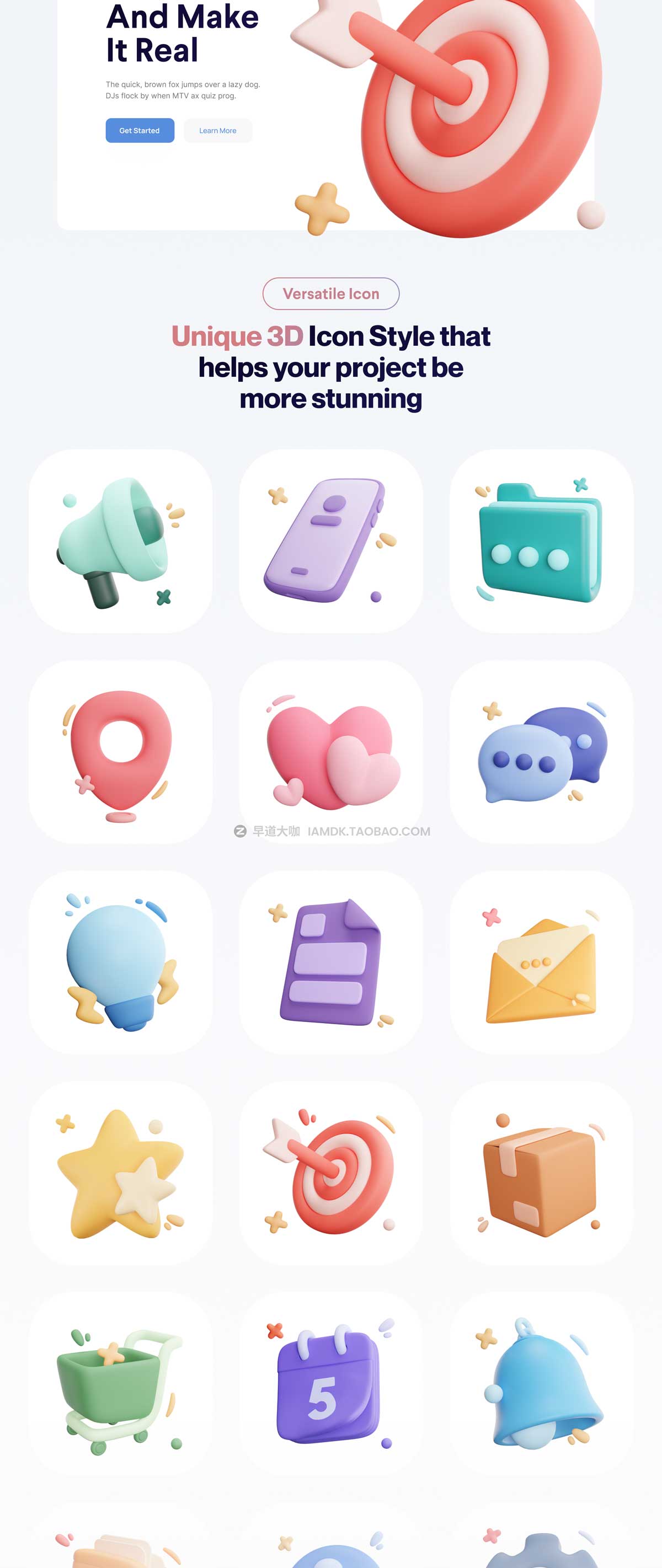 20款卡通3D立体日程通知APP界面设计图标Icons设计素材包 UIcons - General UI 3D Icon Set_img_2