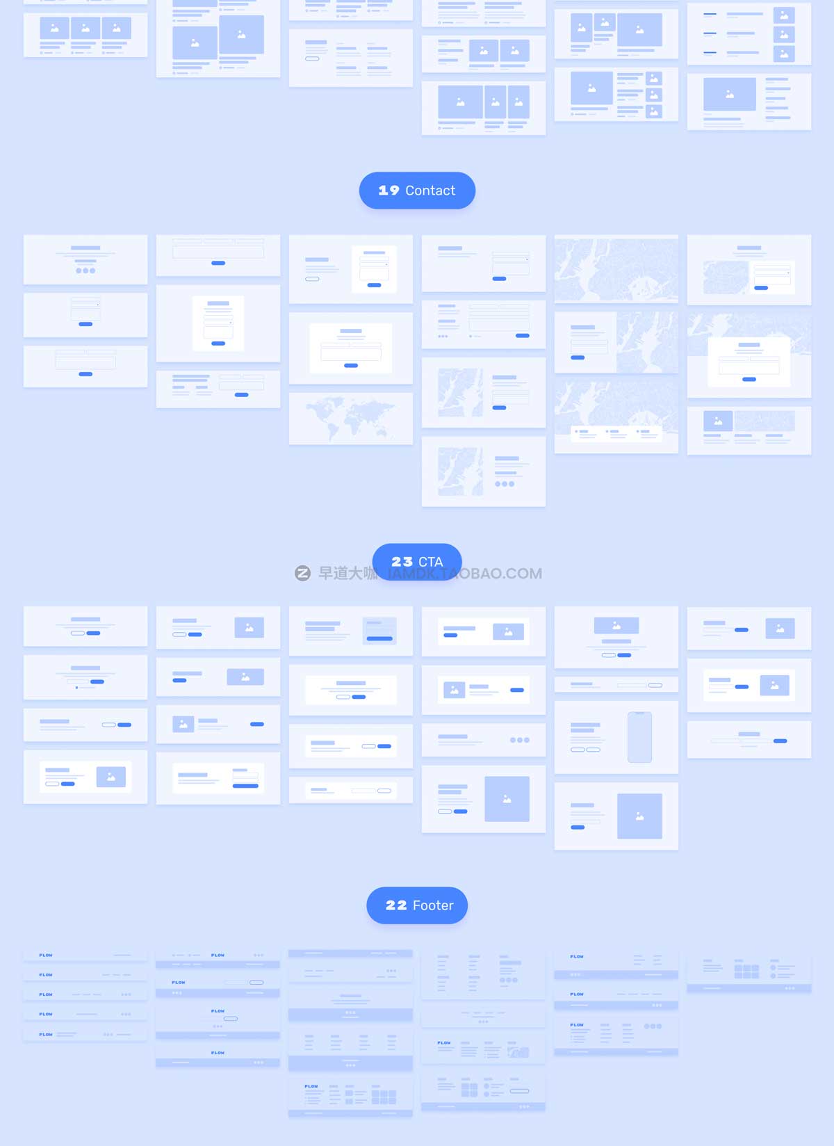 327张网站登陆界面布局流程图线框图设计Figma模板素材 ALF | Flowchart Wireframe Constructor_img_2