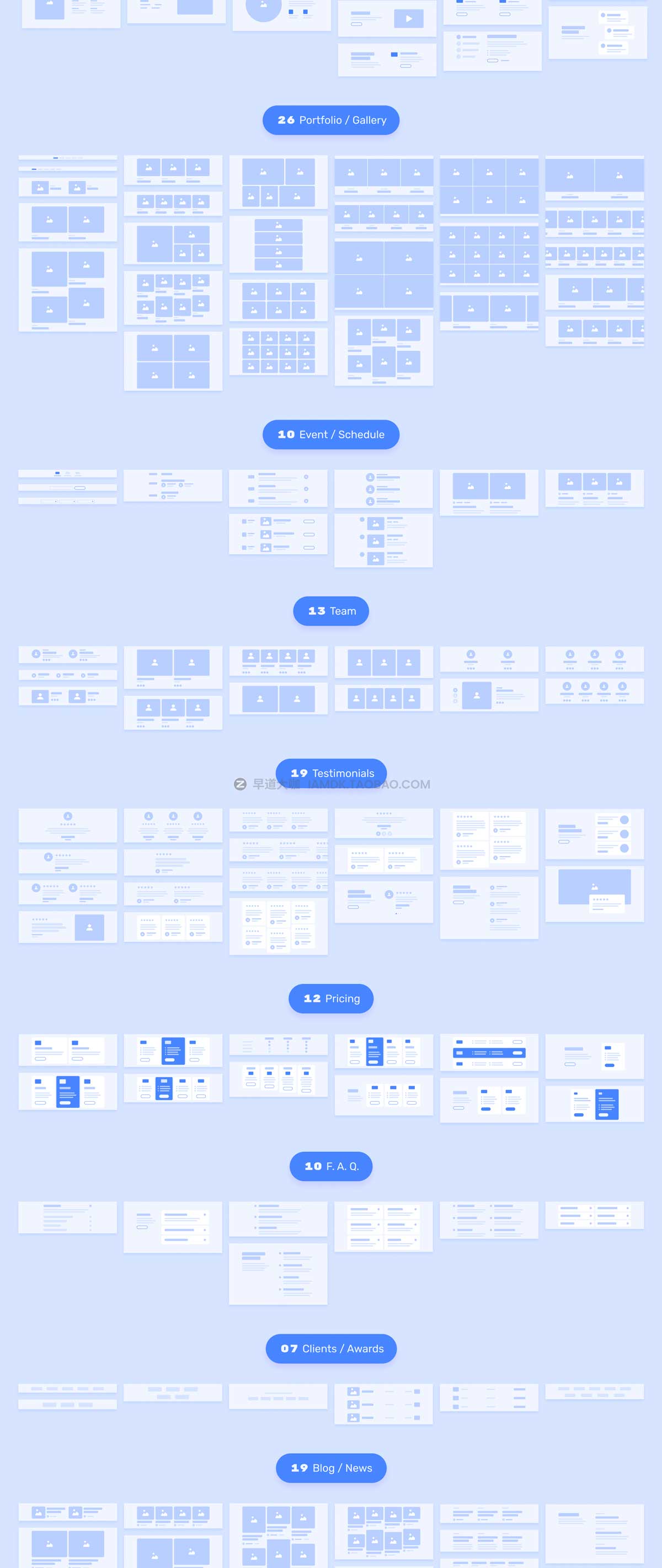 327张网站登陆界面布局流程图线框图设计Figma模板素材 ALF | Flowchart Wireframe Constructor_img_2