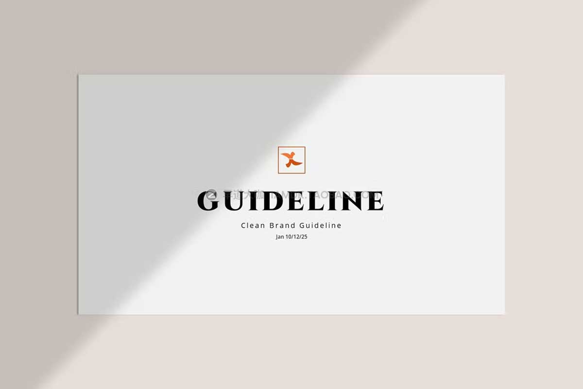 32页简约品牌营销策划VI规范指导手册排版设计PPT演示模板 Brand Guideline PPT Presentation_img_2