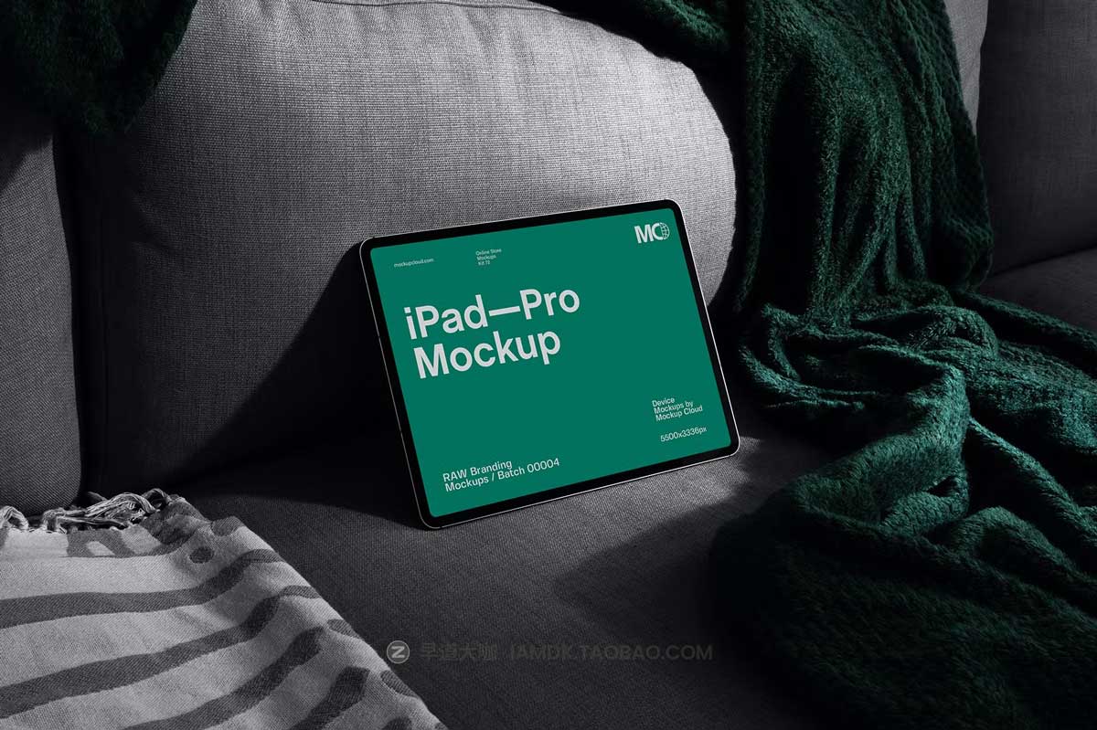 9款工业风多场景苹果平板电脑iPad Pro屏幕演示样机PSD模板素材 iPad Tablet Mockups / RAW Series_img_2