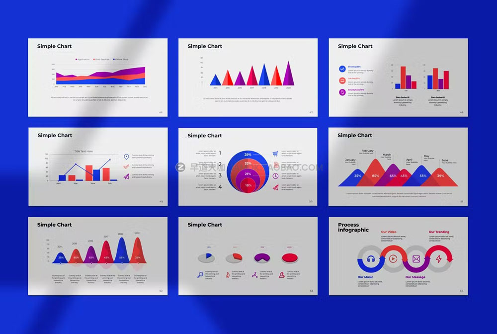 115张简约企业介绍项目提案市场分析数据图表演讲ppt模板 Pitch Deck Powerpoint Template_img_2