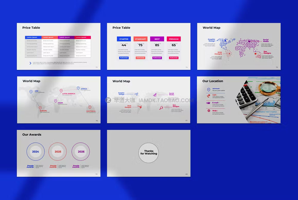 115张简约企业介绍项目提案市场分析数据图表演讲ppt模板 Pitch Deck Powerpoint Template_img_2