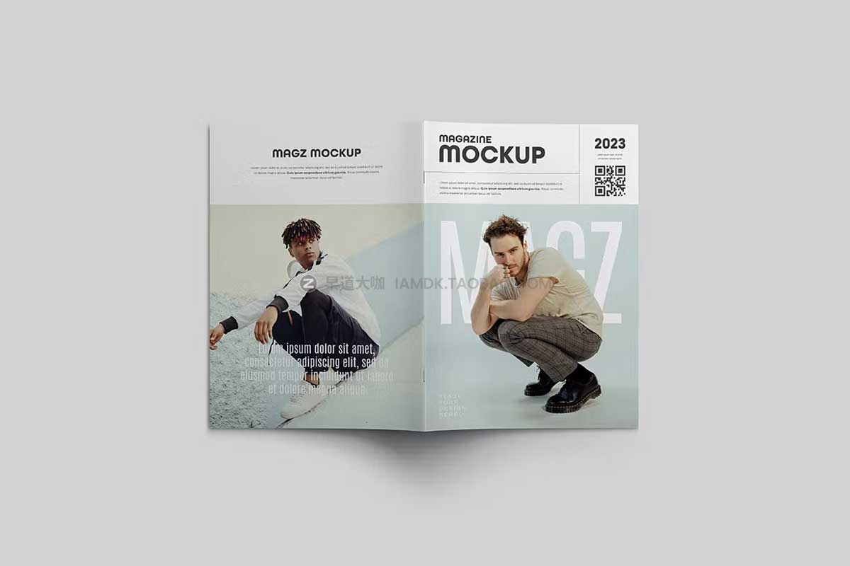 15款极简A4杂志画册小册子设计展示贴图PSD样机模板素材 Minimalist Magazine Mockup_img_2