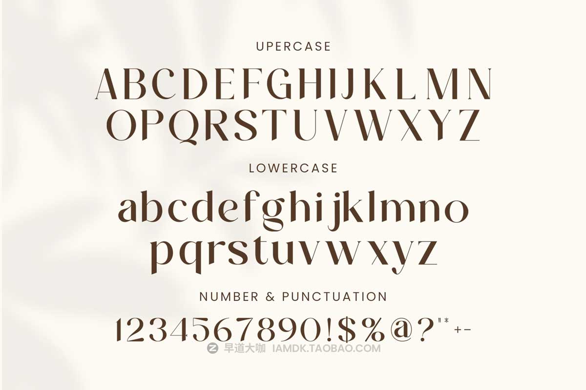 优雅经典杂志排版海报标题设计徽标logo衬线英文字体素材 Vitage Modern Serif Font_img_2