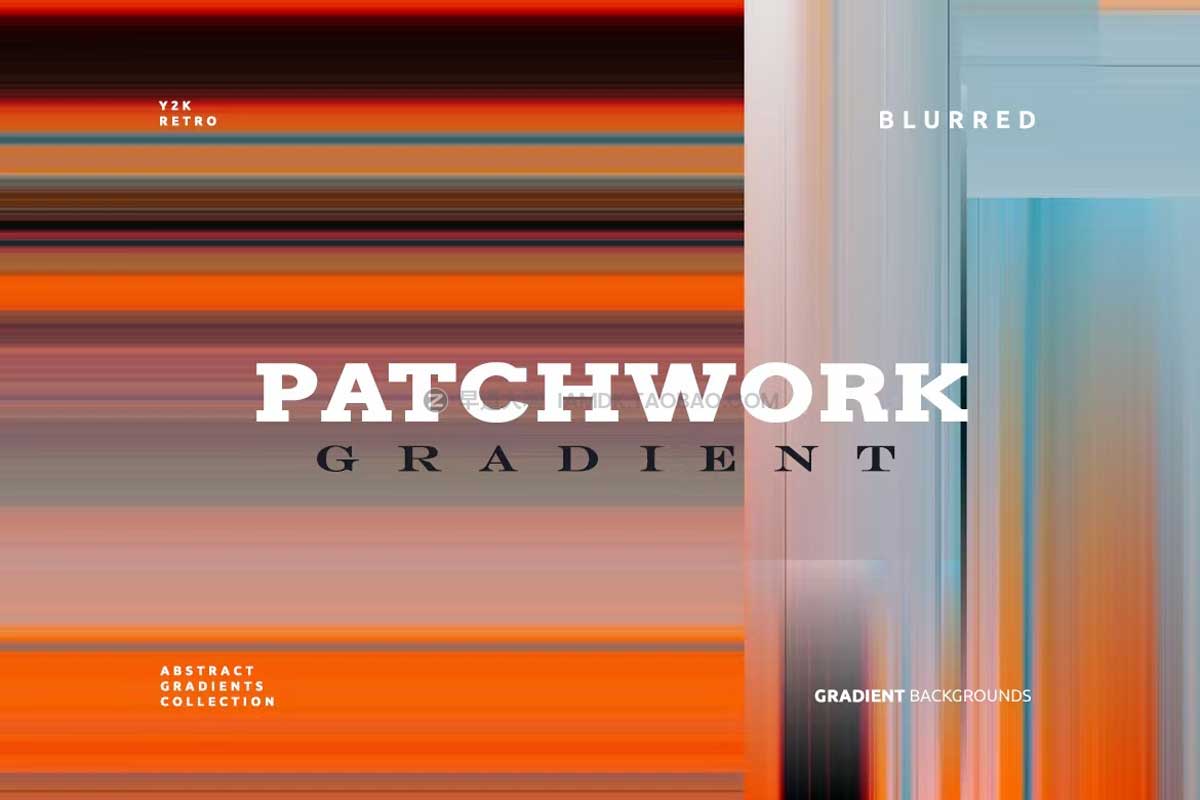 14款高清渐变模糊抽象几何背景图片设计素材包 Patchwork Gradient Backgrounds 03_img_2