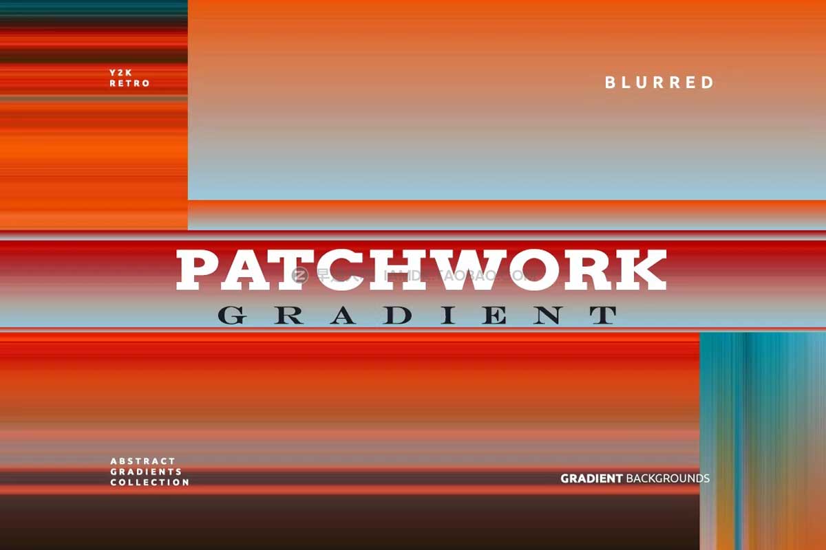 14款高清渐变模糊抽象几何背景图片设计素材包 Patchwork Gradient Backgrounds 03_img_2