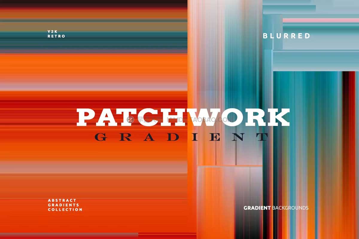 14款高清渐变模糊抽象几何背景图片设计素材包 Patchwork Gradient Backgrounds 03_img_2