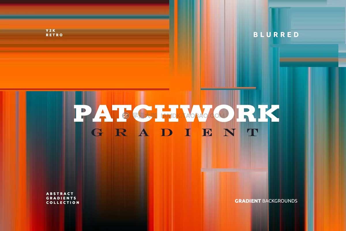 14款高清渐变模糊抽象几何背景图片设计素材包 Patchwork Gradient Backgrounds 03_img_2