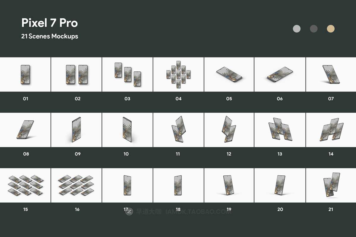 21款高级安卓谷歌Pixel 7 Pro手机屏幕演示样机PSD模板设计素材 Pixel 7 Pro - 21 Mockups Scenes_img_2