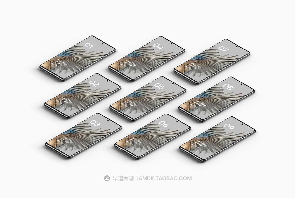 21款高级安卓谷歌Pixel 7 Pro手机屏幕演示样机PSD模板设计素材 Pixel 7 Pro - 21 Mockups Scenes_img_2