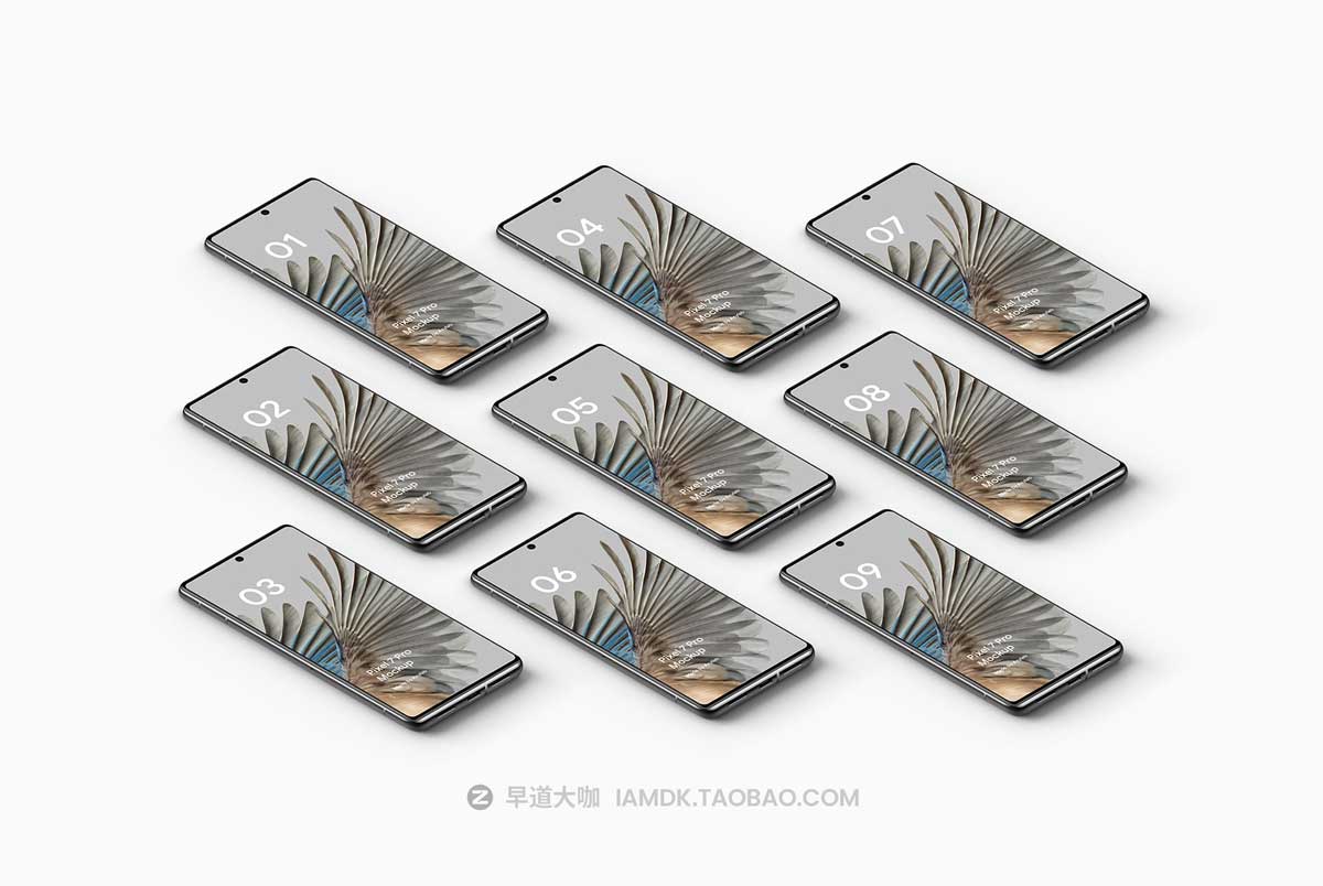 21款高级安卓谷歌Pixel 7 Pro手机屏幕演示样机PSD模板设计素材 Pixel 7 Pro - 21 Mockups Scenes_img_2