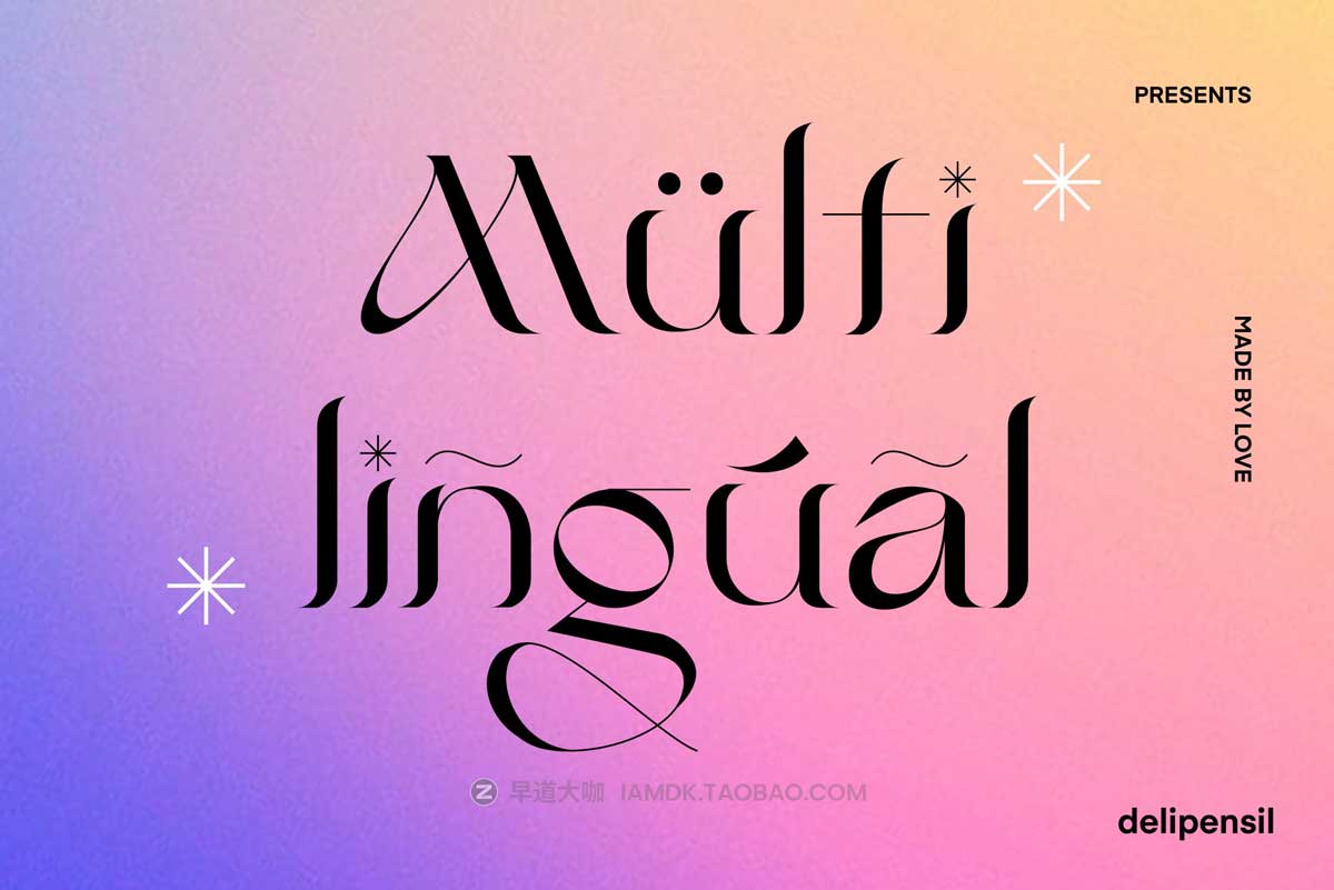 现代独特杂志封面标题徽标logo设计酸性英文字体包 AGELIX - Modern Serif Typeface_img_2