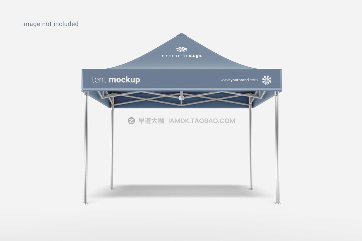 8款逼真展会帐篷图案设计展示贴图PSD样机模板 Display Tent Mockup_img_2