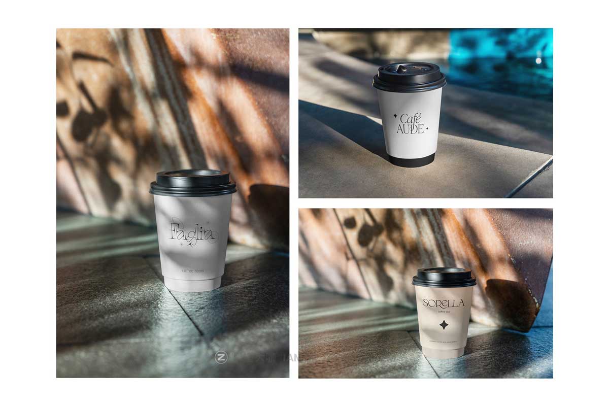 21款一次性咖啡杯纸杯热饮杯子设计展示贴图ps样机素材 Coffee Cup To Go MockUps_img_2