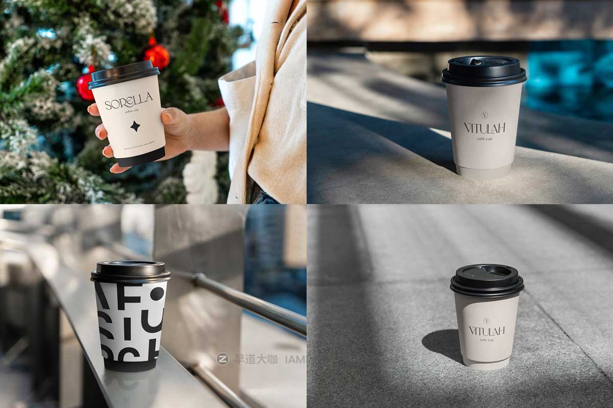 21款一次性咖啡杯纸杯热饮杯子设计展示贴图ps样机素材 Coffee Cup To Go MockUps_img_2