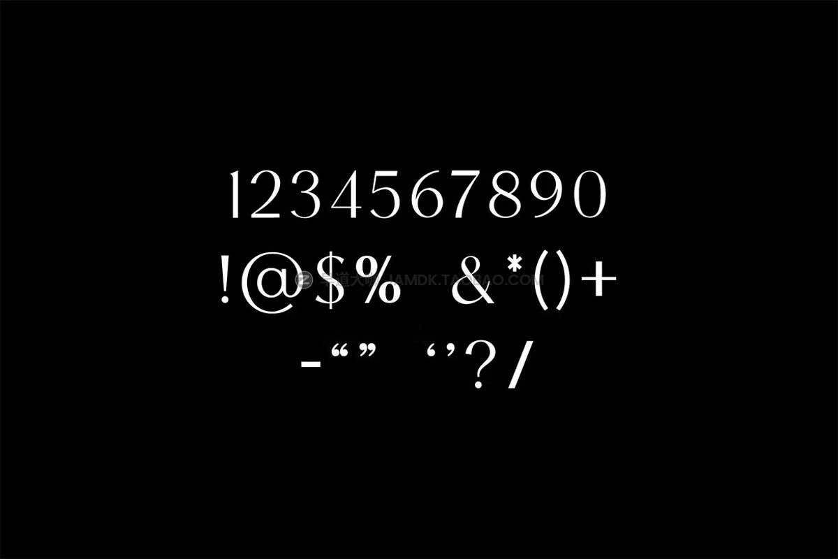 现代时尚女性化杂志海报排版标题logo设计衬线英文字体素材 Monumental Modern Display Serif Font_img_2