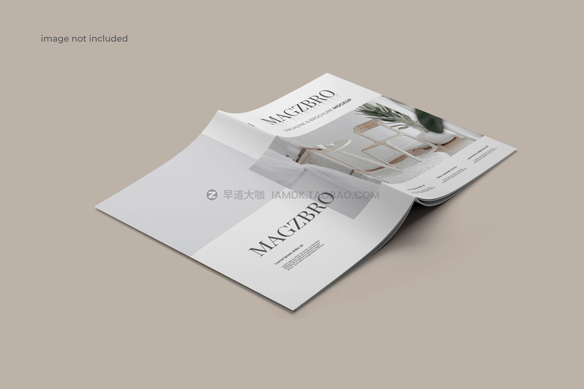 30款逼真A4画册小册子杂志书籍设计展示贴图PSD样机模板 Magazine & Brochure - Mockup_img_2