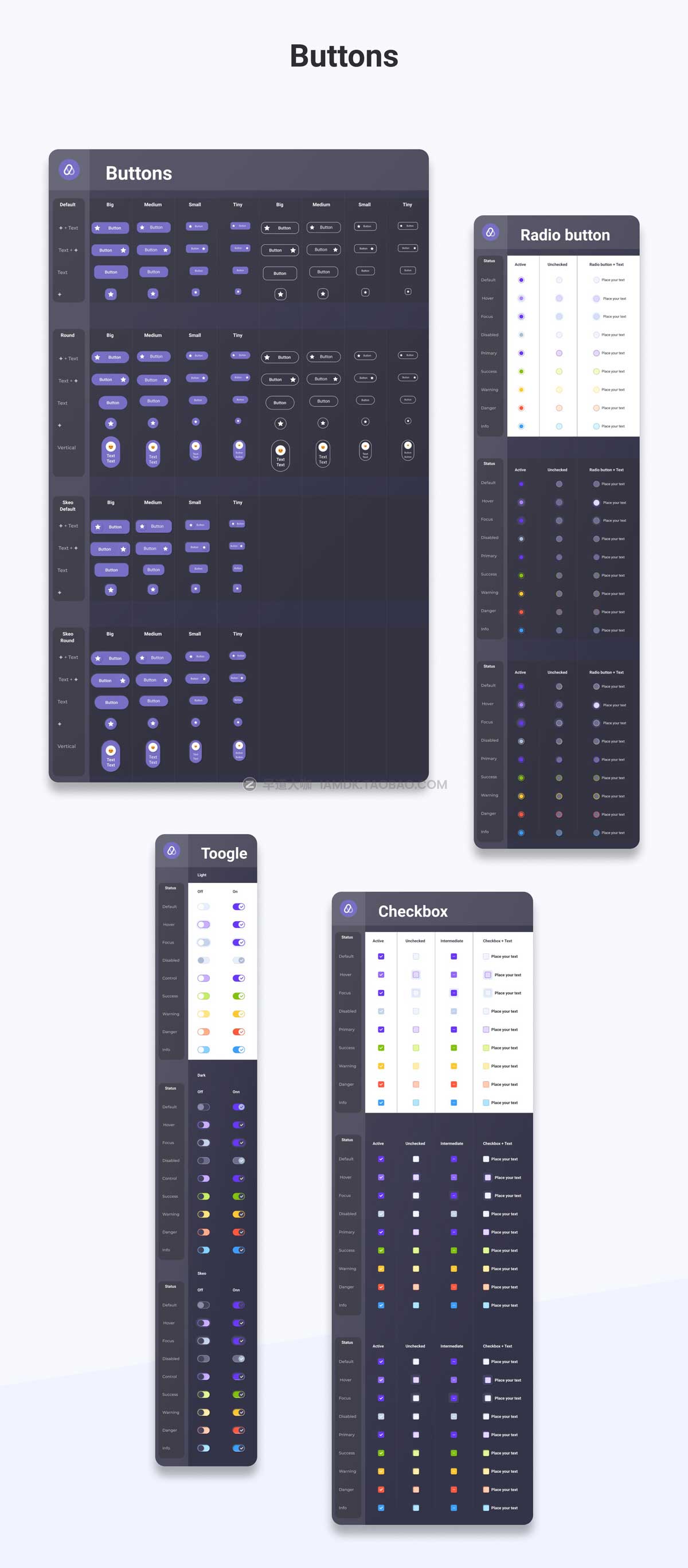 时尚创意网站界面WEB UI设计3D插图套件FIGMA素材包 Alpha Web Design System for Figma_img_2