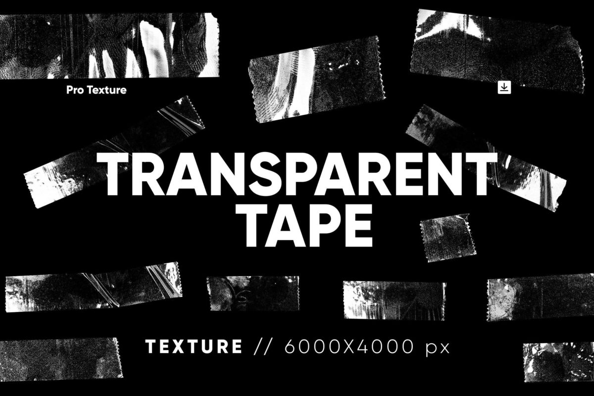 20款高清褶皱撕裂透明塑料胶带PNG免抠图设计素材 20 Transparent Tape Texture HQ_img_3