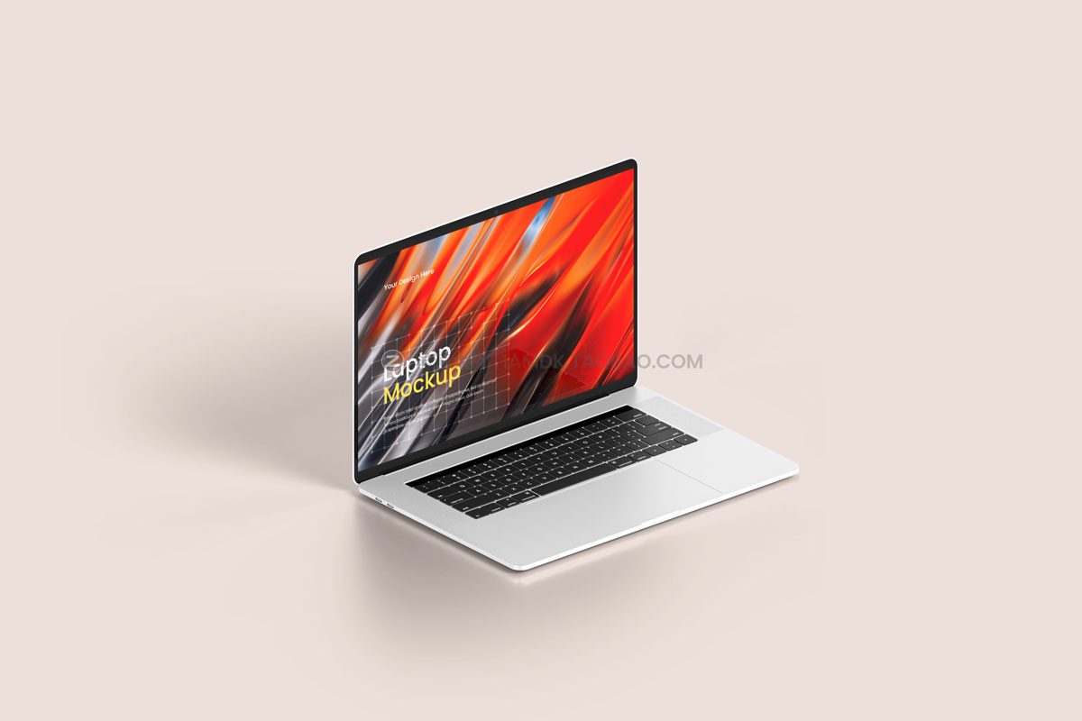 12款时尚网站界面设计苹果笔记本MacBook Pro电脑屏幕演示PS样机模板 Minimal Laptop Mockup_img_2